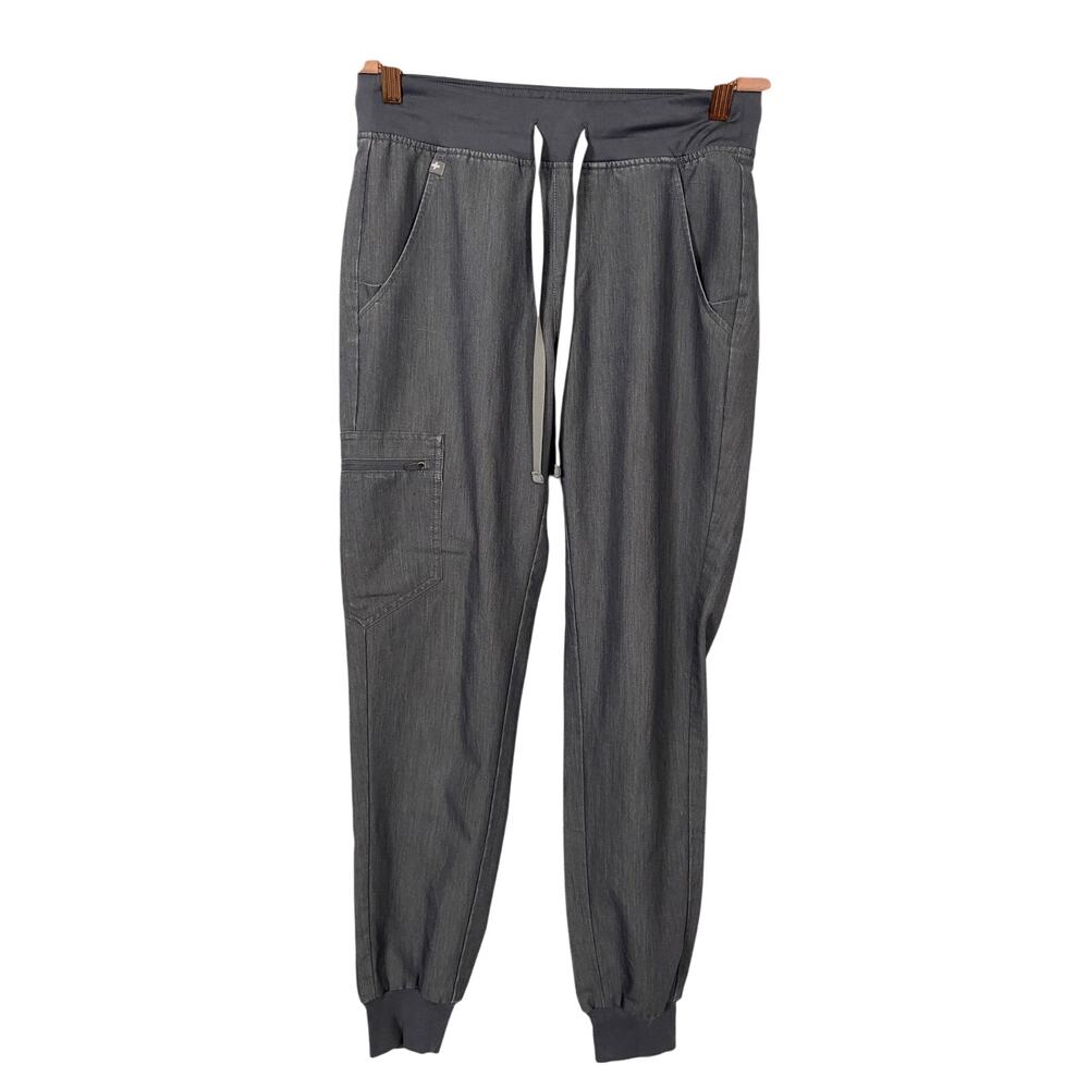 FIGS Women Technical Collection Zamora Pants Jogger Gray Scrub Size XS